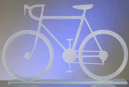 Fiets in glas