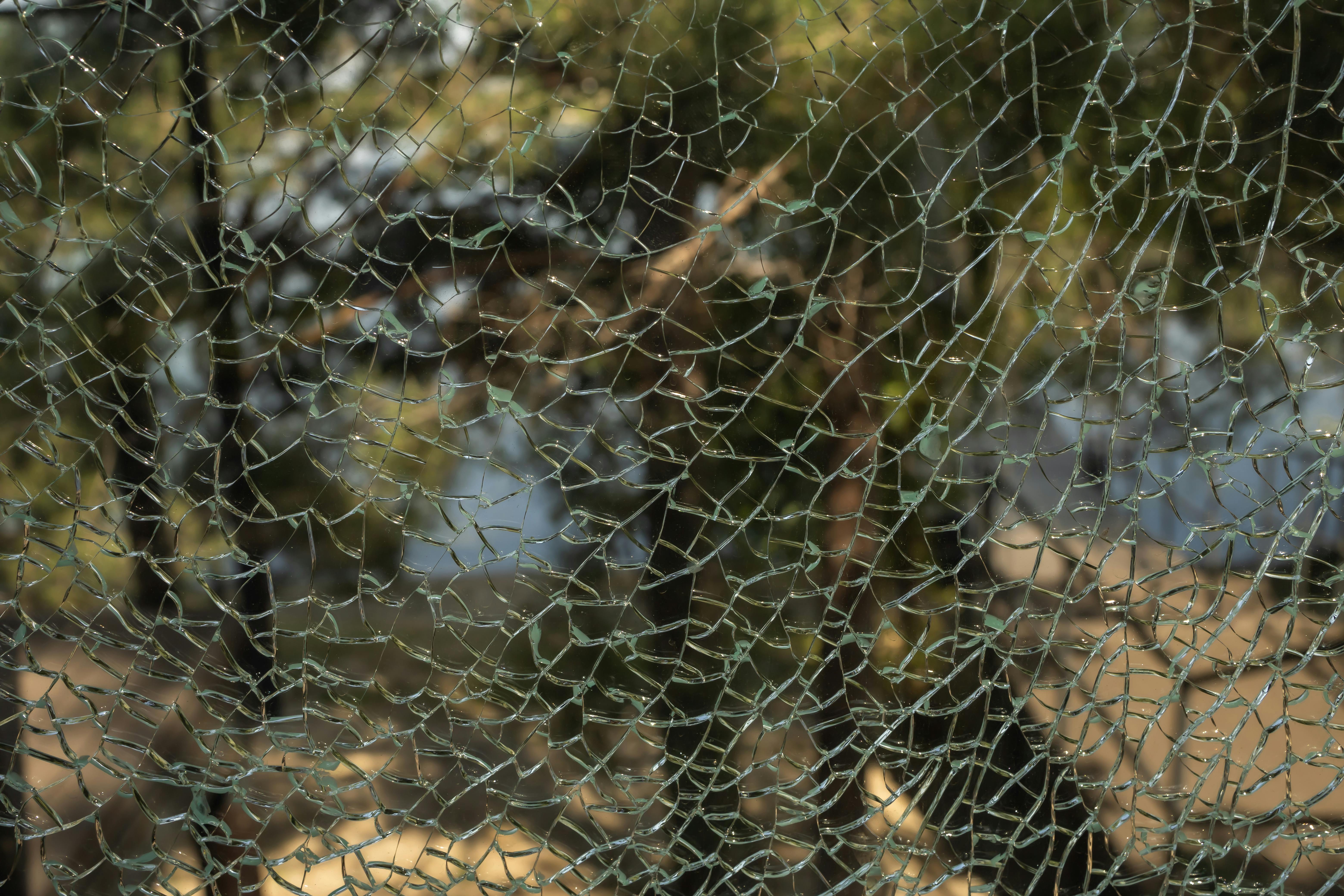 Gebroken glas voor natuur, duurzaamheid